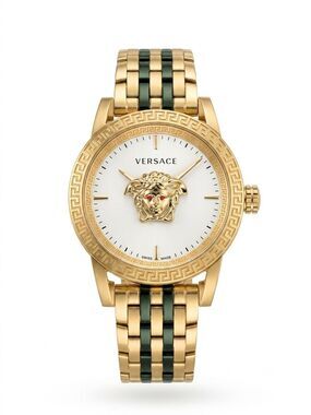 Versace Medusa Touch Gold Stainless Steel Swiss Made Watch VERD00418 New